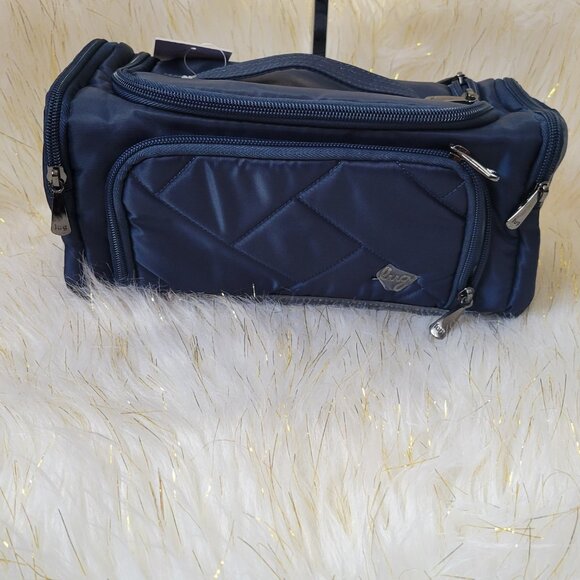 LUG MEDIUM TROLLEY  COSMETIC CASE INDIGO BLUE NWTS FAST SHIP - Picture 2 of 3